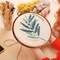 15 Pcs 6 Inch Round Embroidery Hoops Frame Circle Rubber Hoops Ring Display Cross Stitch Ornament Imitated Wood Frame Kits for Christmas Halloween Craft Sewing DIY Hanging Gifts